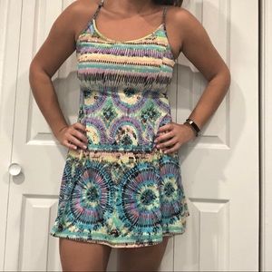 Aqua Brand Tye Dye Shift Dress